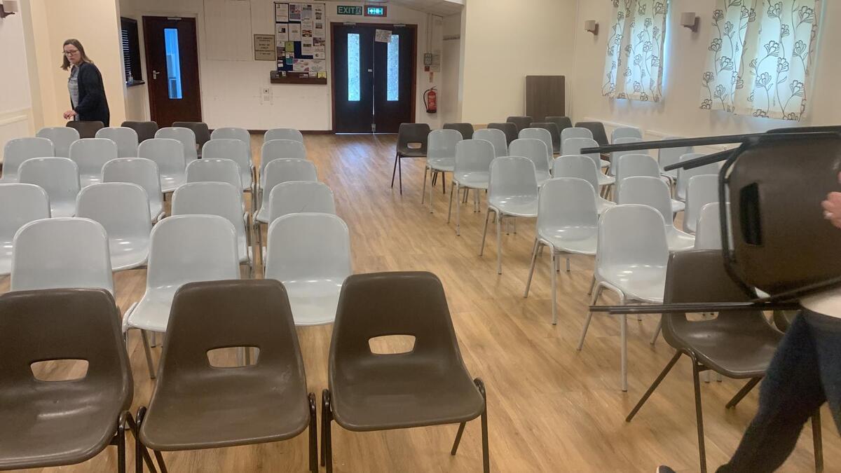 Setting up for a great Owl evening